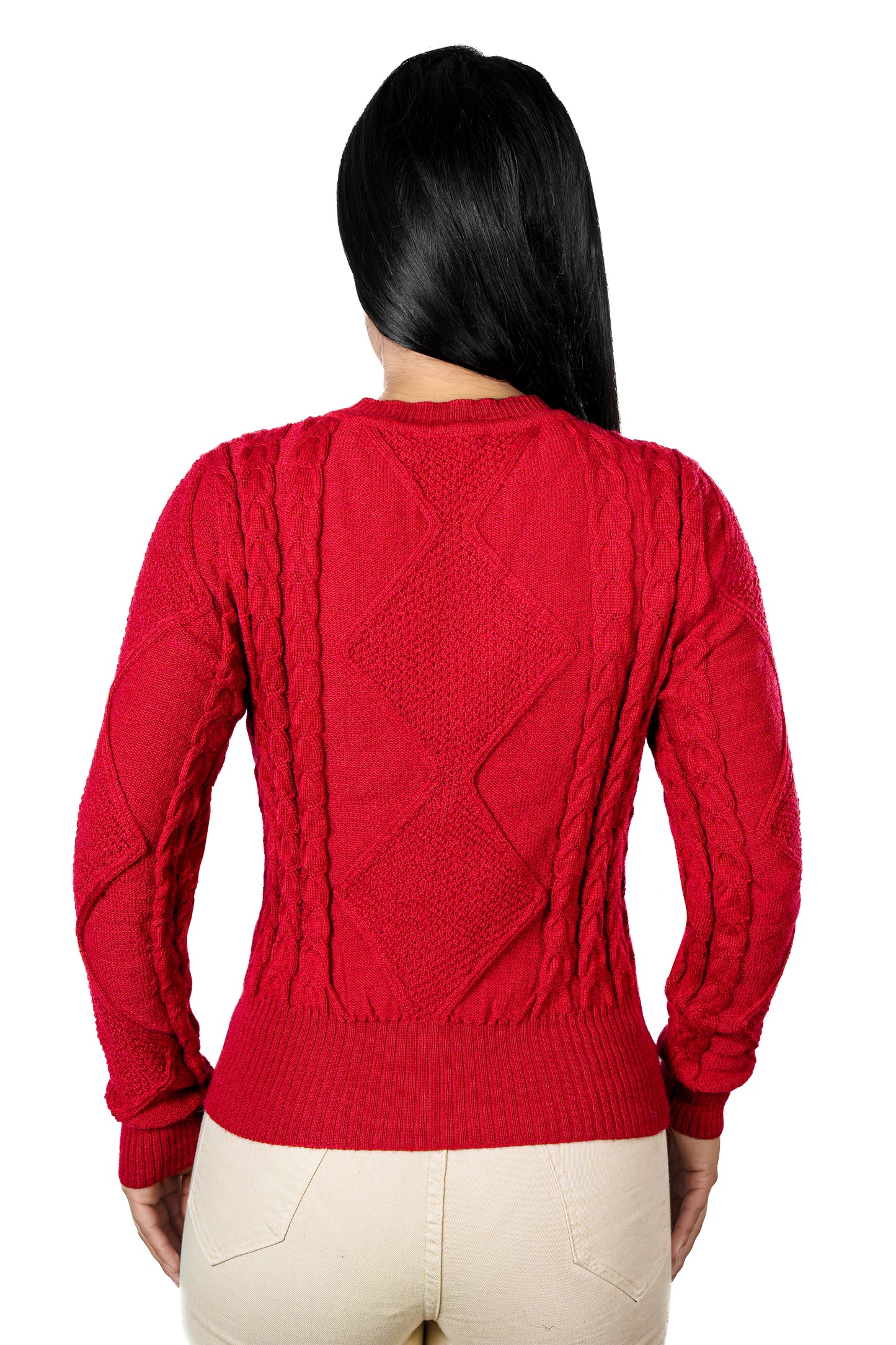 Sweater "Rosa Carmesí"