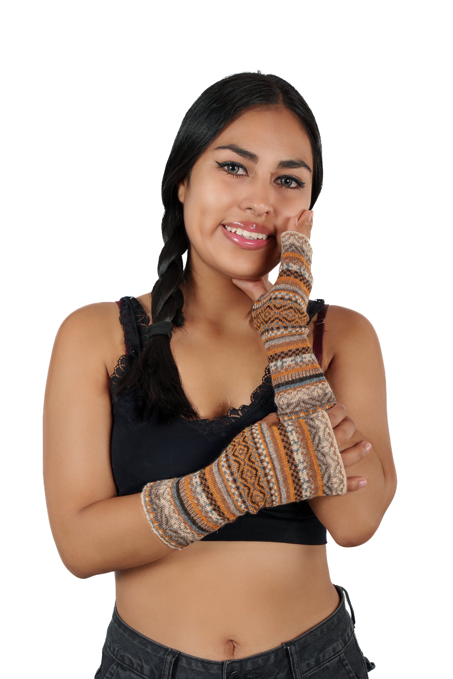 "Warm Earth" mittens