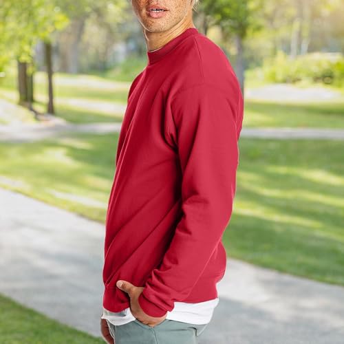 Hanes EcoSmart Fleece, Cotton-Blend Pullover, Crewneck Sweatshirt for Men (1 Or 2 Pack)