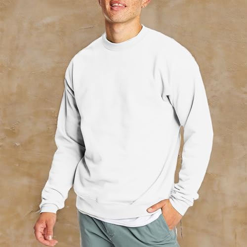 Hanes EcoSmart Fleece, Cotton-Blend Pullover, Crewneck Sweatshirt for Men (1 Or 2 Pack)