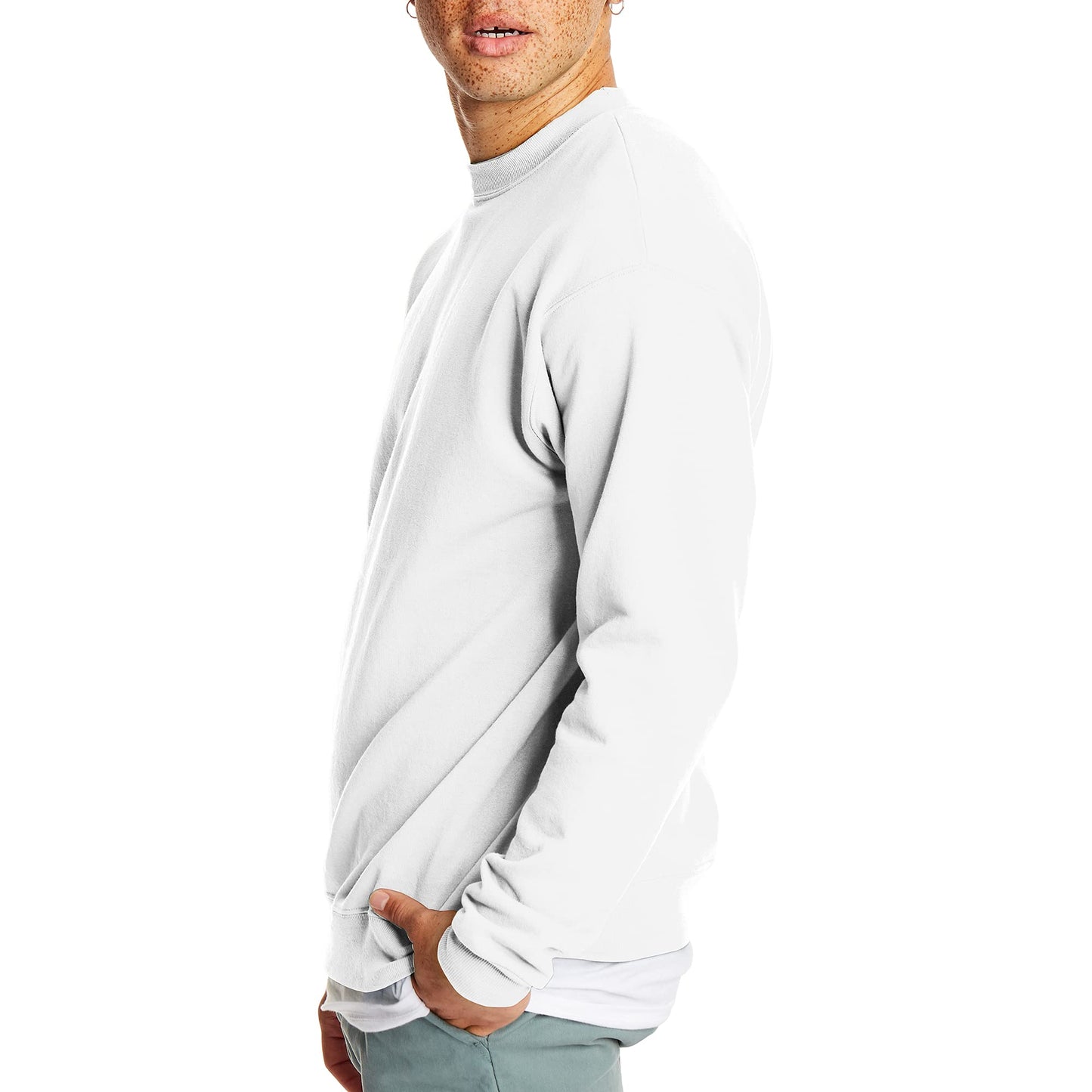 Hanes EcoSmart Fleece, Cotton-Blend Pullover, Crewneck Sweatshirt for Men (1 Or 2 Pack)