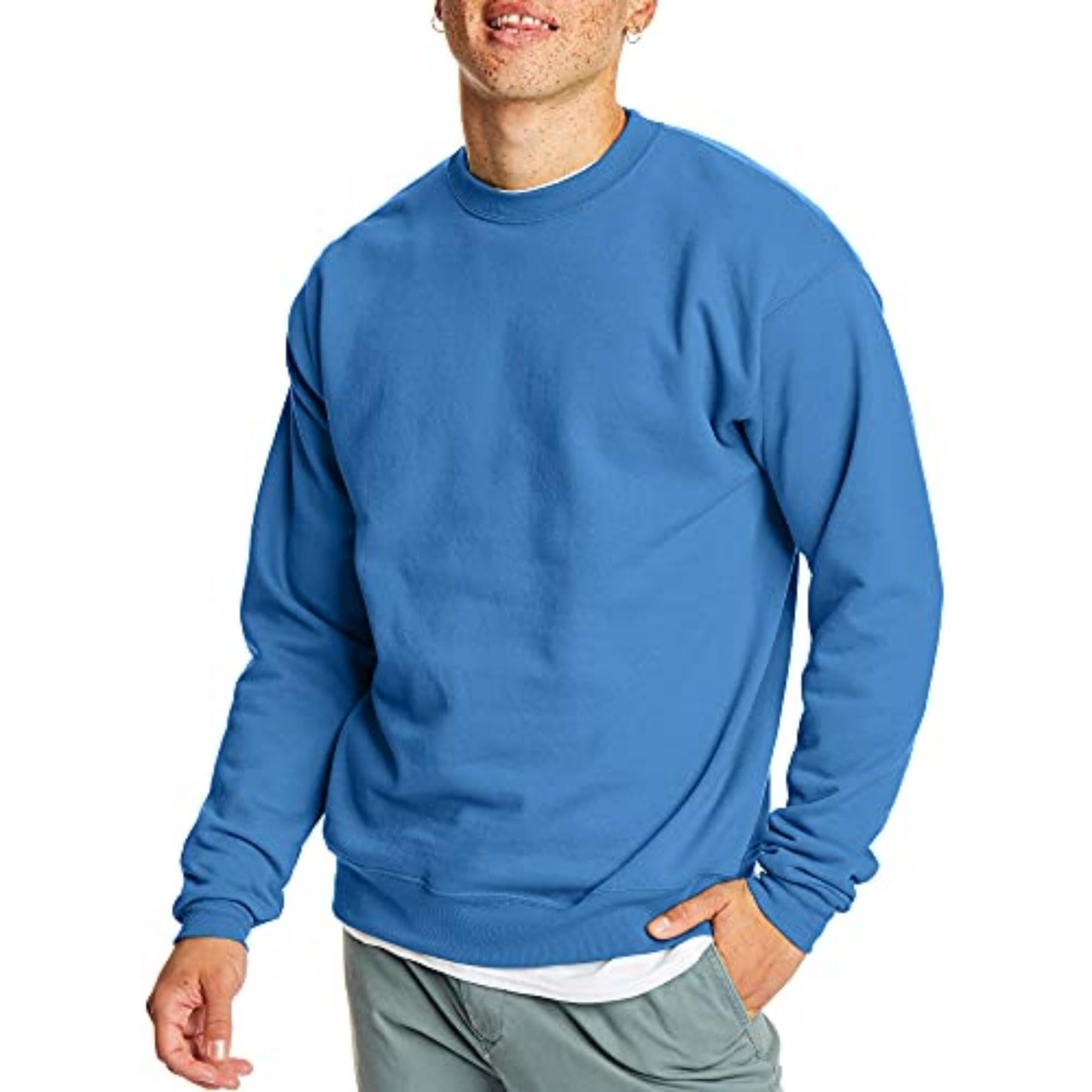 Hanes EcoSmart Fleece, Cotton-Blend Pullover, Crewneck Sweatshirt for Men (1 Or 2 Pack)