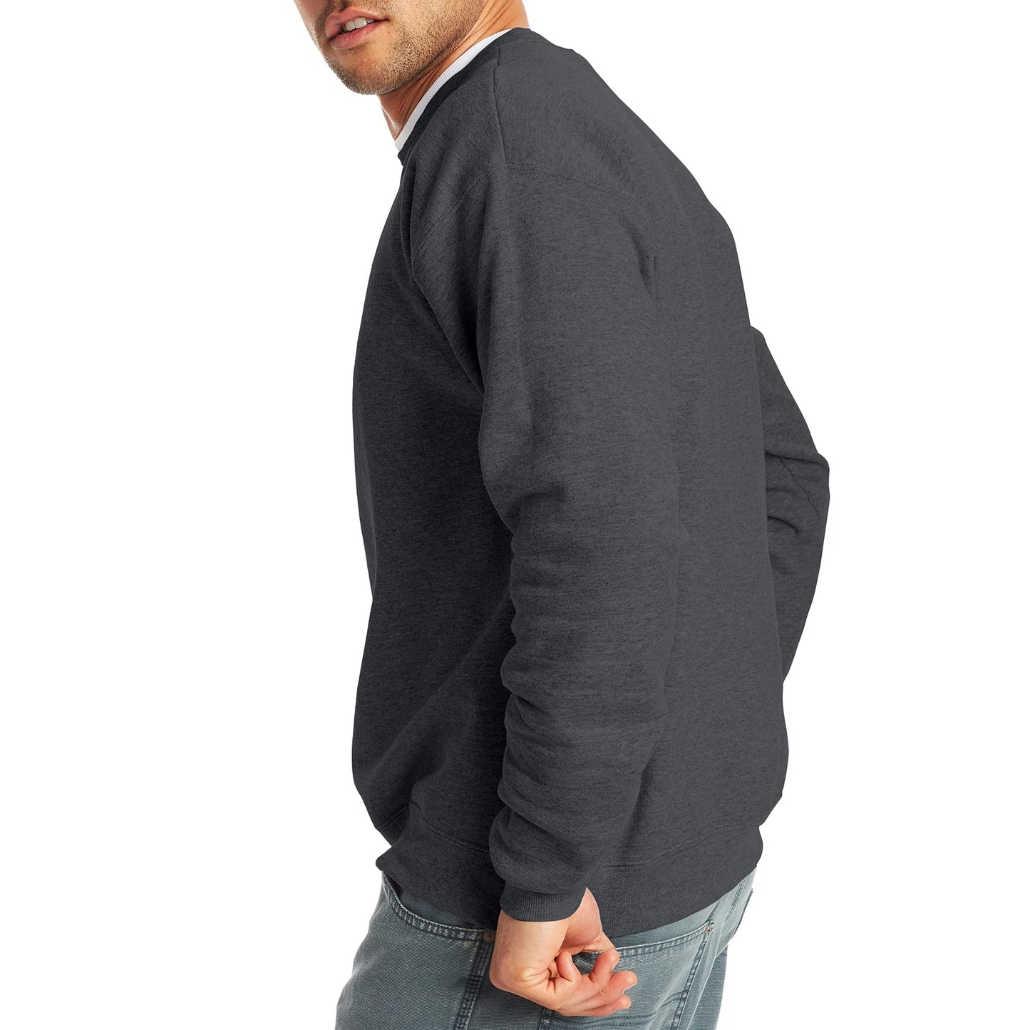 Hanes EcoSmart Fleece, Cotton-Blend Pullover, Crewneck Sweatshirt for Men (1 Or 2 Pack)