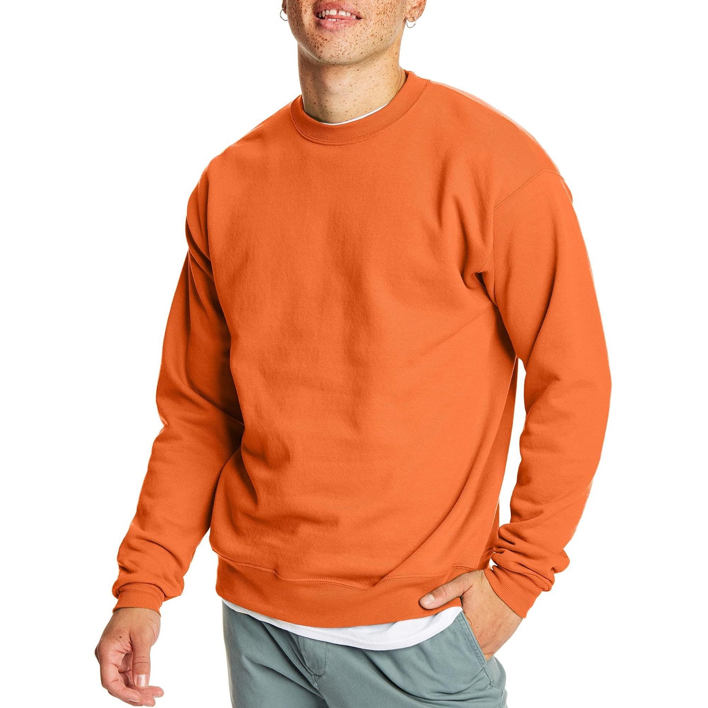 Hanes EcoSmart Fleece, Cotton-Blend Pullover, Crewneck Sweatshirt for Men (1 Or 2 Pack)