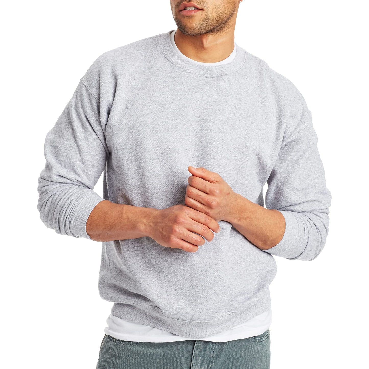 Hanes EcoSmart Fleece, Cotton-Blend Pullover, Crewneck Sweatshirt for Men (1 Or 2 Pack)