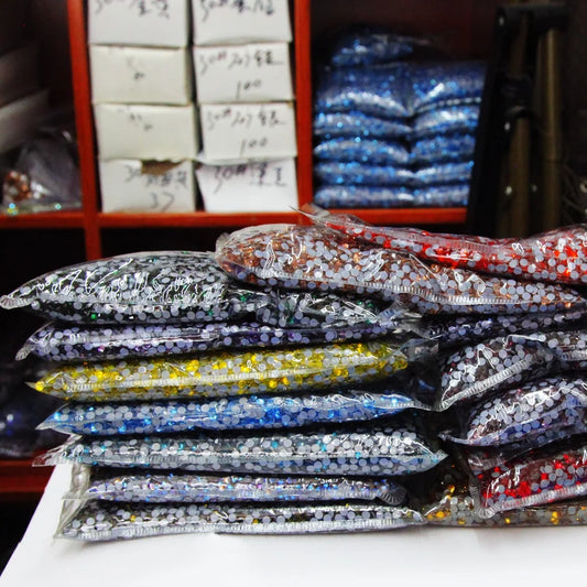 Factory SS6 SS8 SS10 SS12 SS20 SS30 Hotfix Rhinestones White ab Crystal Flat Back Luxe Crystals Iron on Motif Stones Bulk