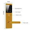 Waterproof Zinc Alloy Tuya APP Wifi ZigBee SaaS Smart Keypad Password Door Lock for Hotel INN Wood Door Cloud Data Storage