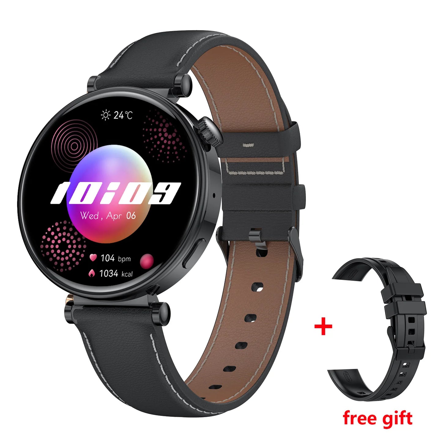 New Fashion HK41 Lady Smart Watch for Women 2024 Double Strap BT Call Large Memory Watch Heart Rate Blood Monitor Smartwatch