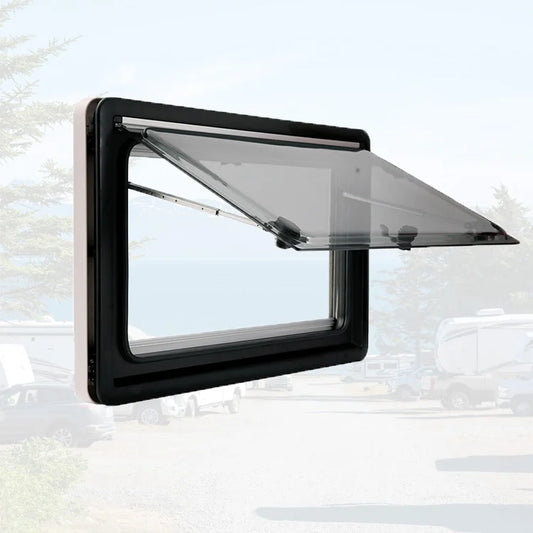 Best Quality From China Direct Factory Hot Sell Car Parts Right Angle RV Accessories Rv Metal Black Window